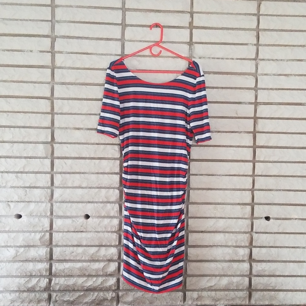 Rachel Zoe for a pea in the pod M striped dress